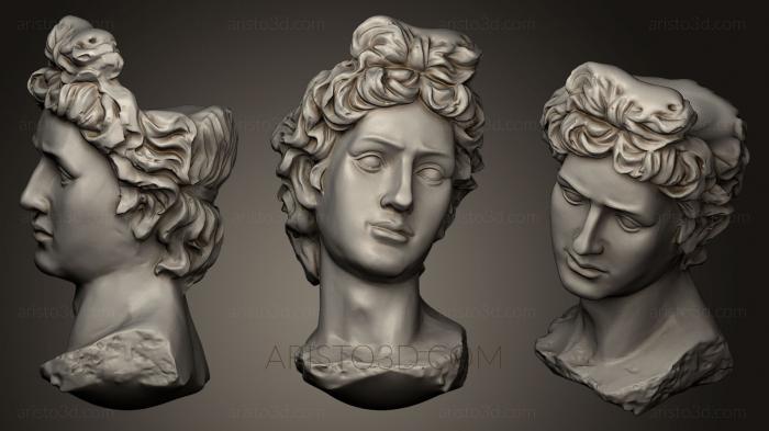 Busts and heads antique and historical (BUSTA_0509) 3D model for CNC machine